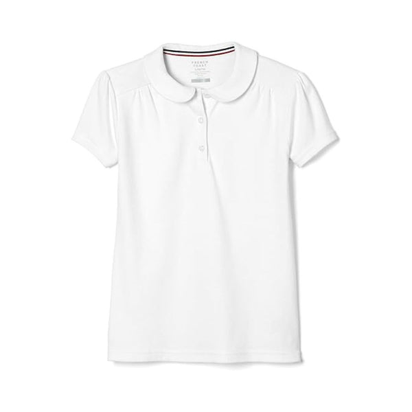 French Toast Girls' Short Sleeve Peter Pan Collar Polo
