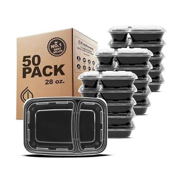 50-Count Freshware Meal Prep Containers