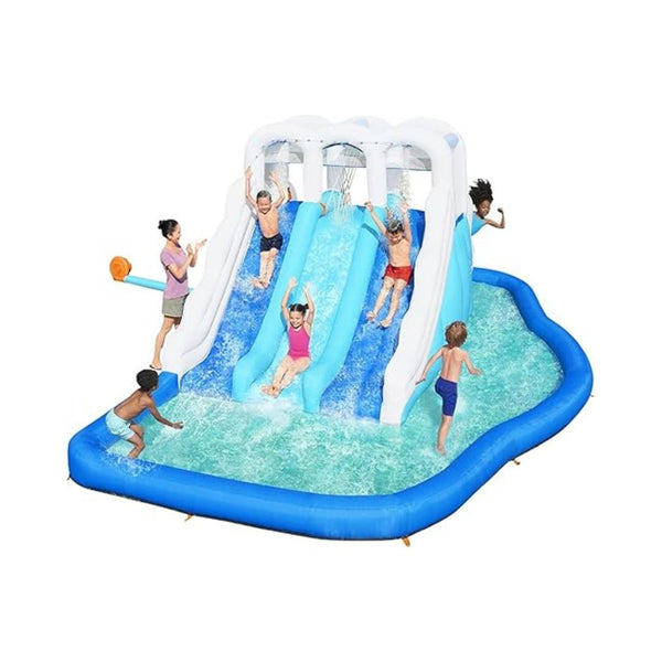 Triple Slide Inflatable Water Park with Splash Pool