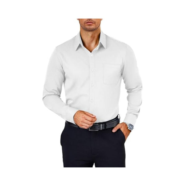 Men's Wrinkle Free Long Sleeve Dress Shirt