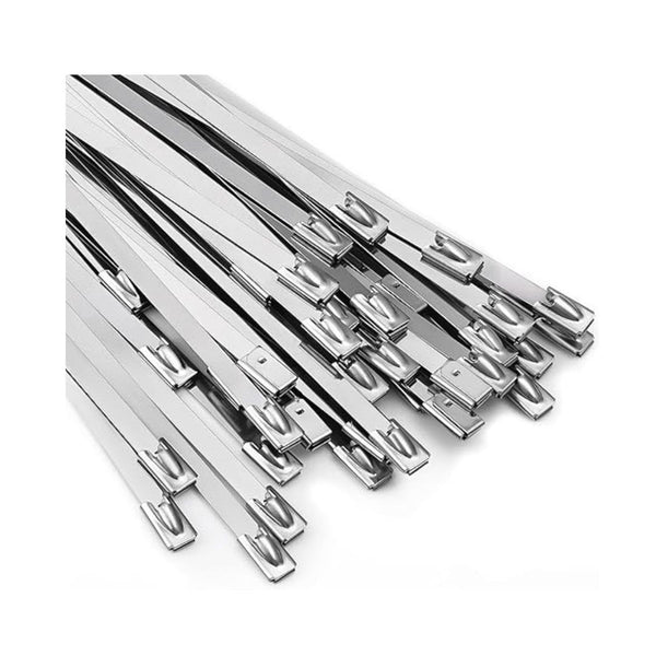 100-Piece Metal Zip Ties