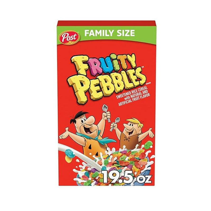 Post Fruity PEBBLES Cereal, 19.5 OZ