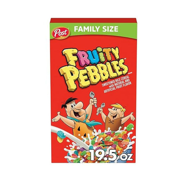 Post Fruity PEBBLES Cereal, 19.5 OZ