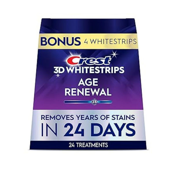 24-Count Crest 3D Whitestrips Professional Effects Plus, 3D White, Teeth Whitening Strip Kit