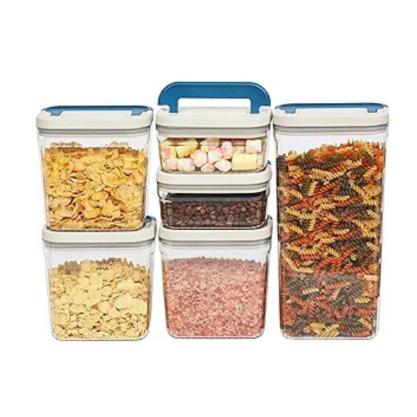 6 Pack Flip-Lock Airtight Food Storage Containers