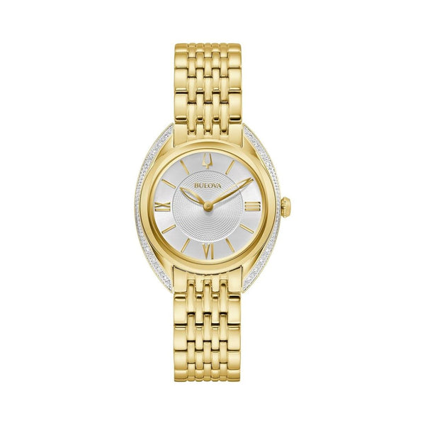 Bulova Ladies' Classic Diamond 2-Hand Quartz Stainless Steel Watch