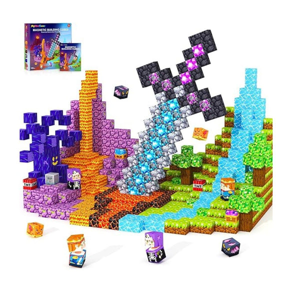Magnetic Blocks Building Toys Montessori Sensory Kids Set
