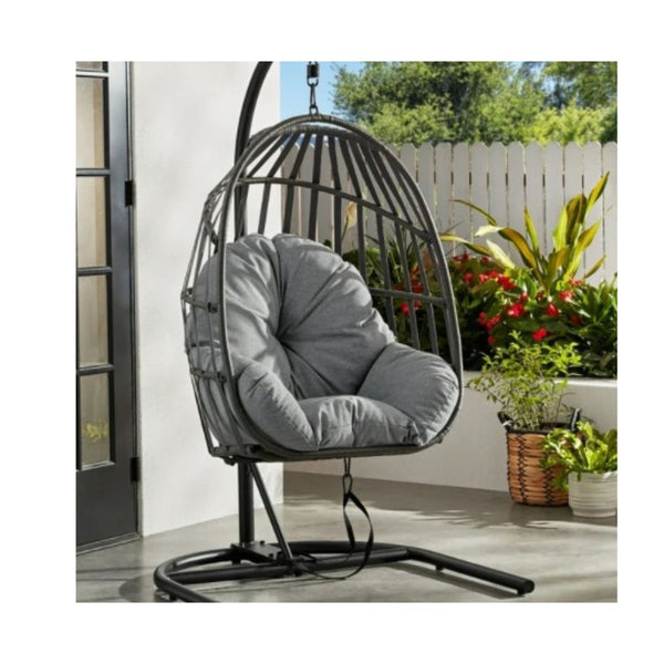 Mainstays Outdoor Wicker Patio Hanging Egg Chair