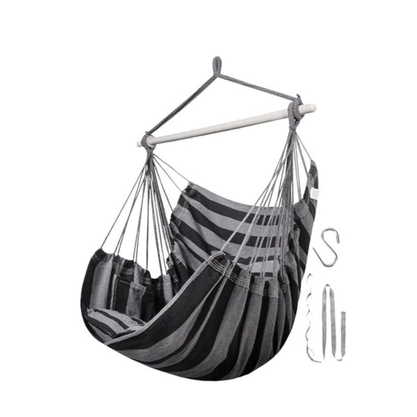 Hammock Chair Hanging Rope Swing Indoor Outdoor 500lbs