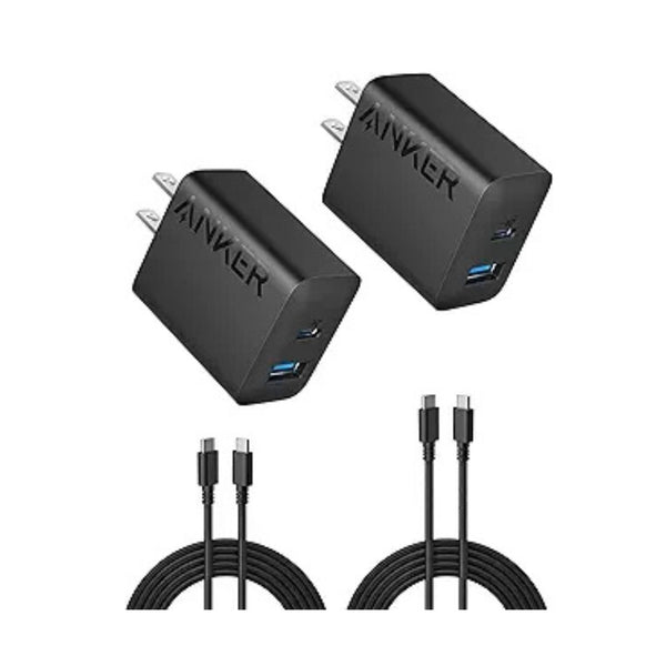 Anker 2-Pack 20W Fast USB C Charger With Block