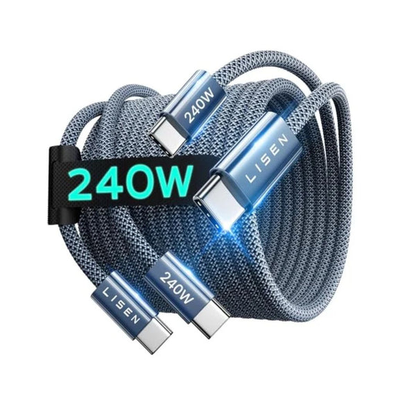 2 Pack 240W USBC To USBC Cables