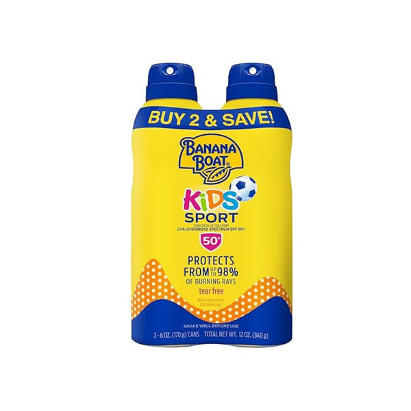 2-Pk Banana Boat Kids Sport SPF 50 Sunscreen Spray