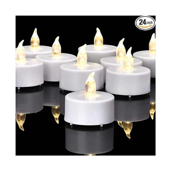 24-Pack Battery Operated Flameless Tea Lights