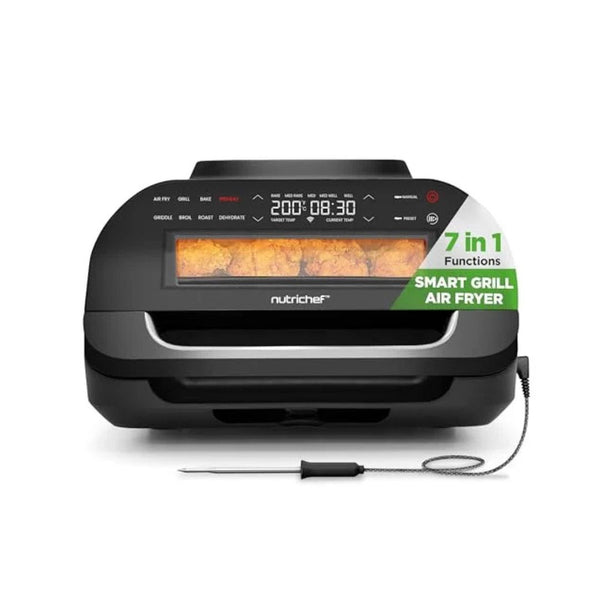 NutriChef Indoor Smokeless Grill & Air Fryer
