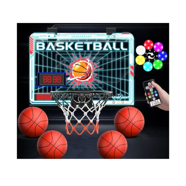Indoor Mini Basketball Hoop with LED Scoreboard