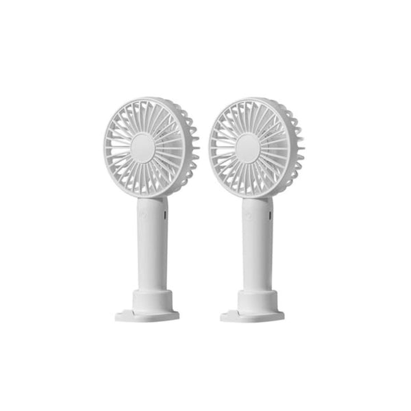 2 Pack Portable USB Rechargeable Handheld Mini Fan