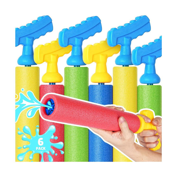 6 Pack Water Guns Swimming Pool Toys