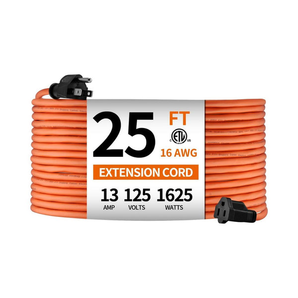 25ft 16AWG Outdoor Extension Cord