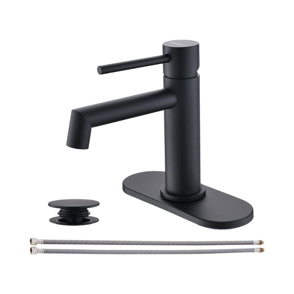 Matte Black Bathroom Sink Faucet