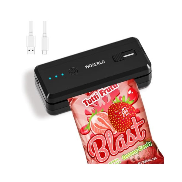 Mini Bag Sealer and Cutter Rechargeable Heat Resealer