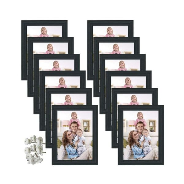 12-Pack 5x7 Picture Frame Black
