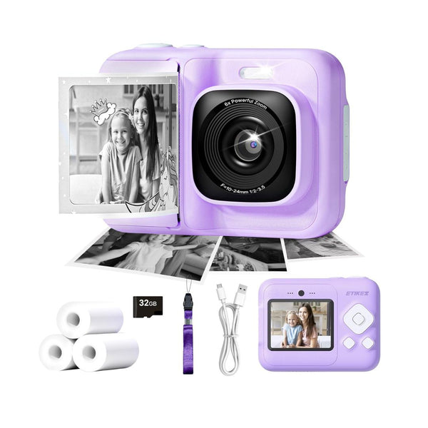 Kids Instant Print Camera with 32GB SD Card