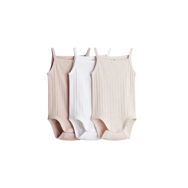 3-pack Sleeveless Bodysuits