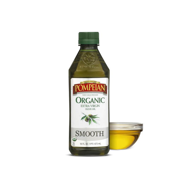 Pompeian USDA Organic Smooth Extra Virgin Olive Oil, 16 Fl Oz