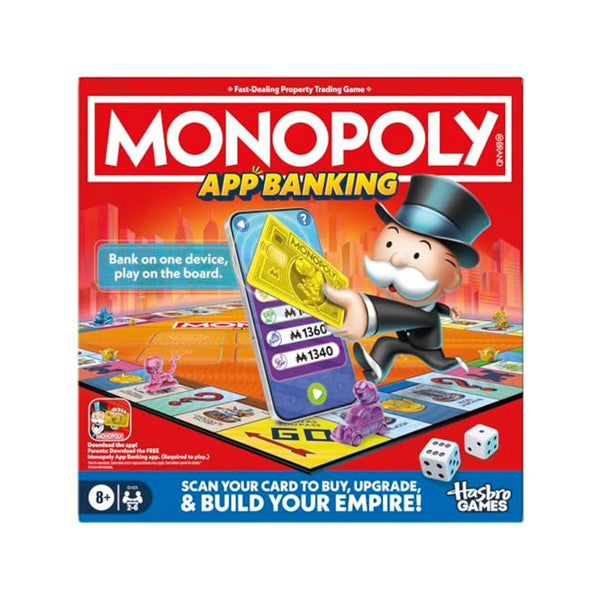 Hasbro Gaming Monopoly App-Enabled Banking Board Game