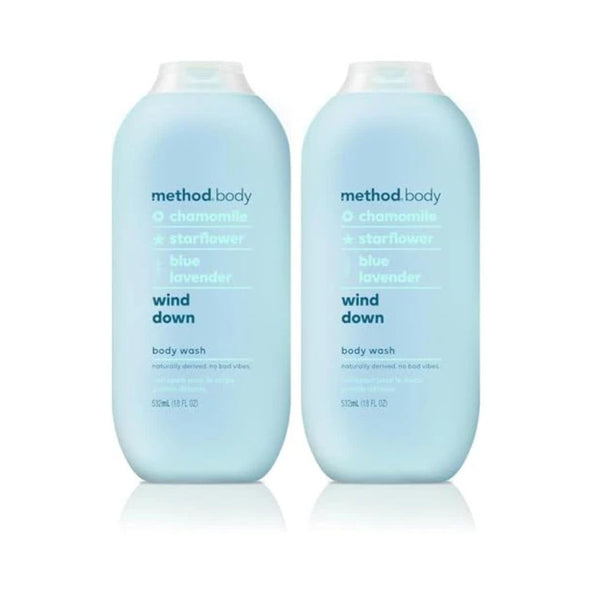 2 Pack Method Paraben-Free Wind Down Body Wash