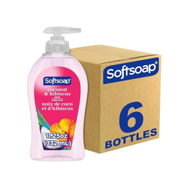 6 Pack Softsoap Coconut Hibiscus Hand Soap 11.2 oz