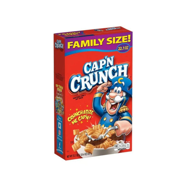Family Size Box of Cap'n Crunch Cereal (OU-D, 22.1oz)