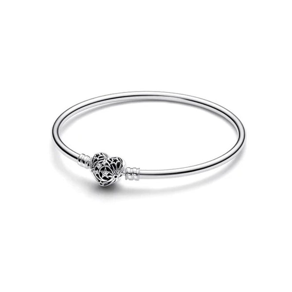 Pandora Heart Clasp Bangle Bracelet