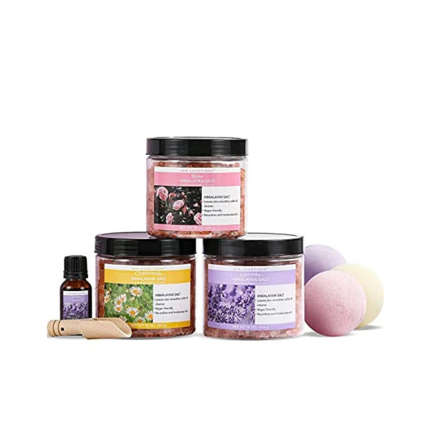 3 Pack Spa Luxetique Epsom Bath Salts 3.17 lbs