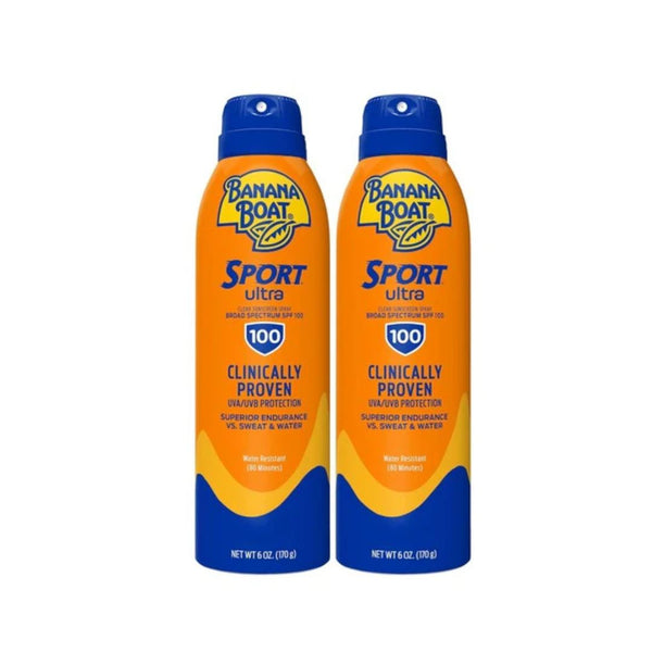 2-Pack Banana Boat Sport Ultra SPF 100 Sunscreen