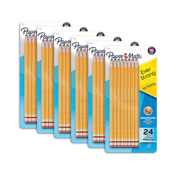 6-Pack Paper Mate EverStrong no. 2 Pencils