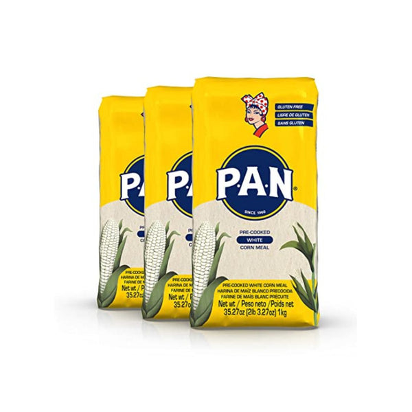 3 Pack P.A.N. Pre-Cooked Corn Meal Flour