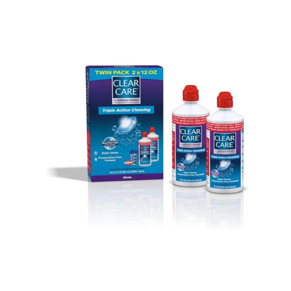 2 Clear Care Contact Lens Solution with Lens Case