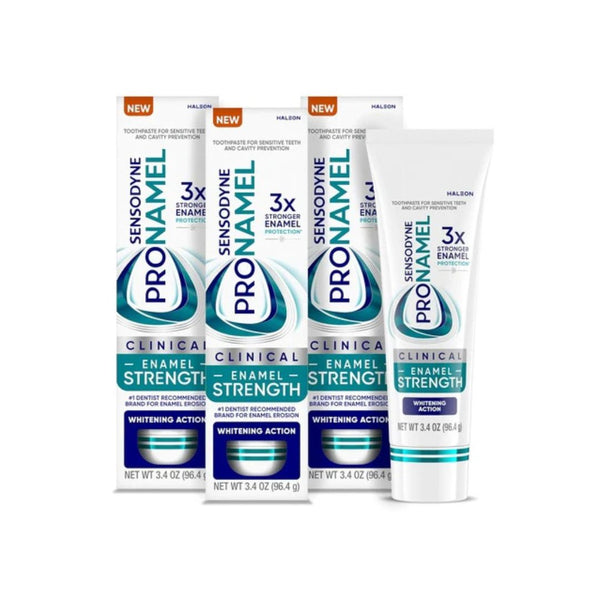 3 Sensodyne Pronamel Clinical Enamel Strengthening Toothpastes