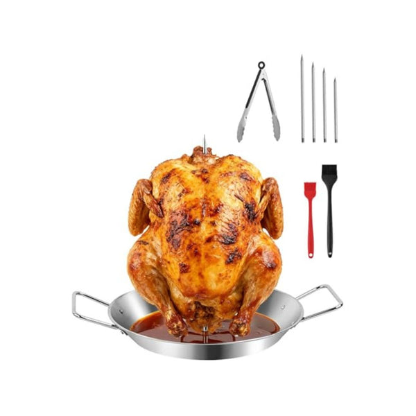 10-Inch Stainless Steel Shawarma Skewer Stand