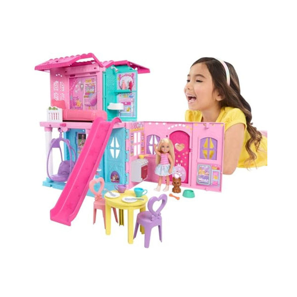 Barbie Chelsea Pop-Up Dollhouse Playset with Accessories