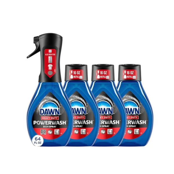 4 Dawn Platinum Heavy Duty Dish Soap Bottles