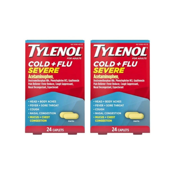 48 Tylenol Cold + Flu Severe Caplets