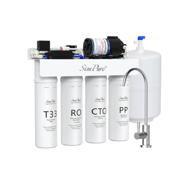 SimPure 7-Stage Reverse Osmosis Under-Sink Water Filter (T1-100)