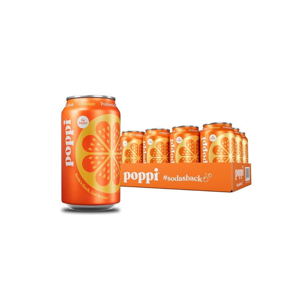 12-Pack Poppi Sparkling Prebiotic Soda Beverage