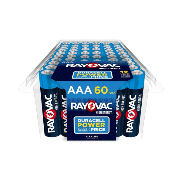 60 AA or AAA Rayovac High Energy Batteries