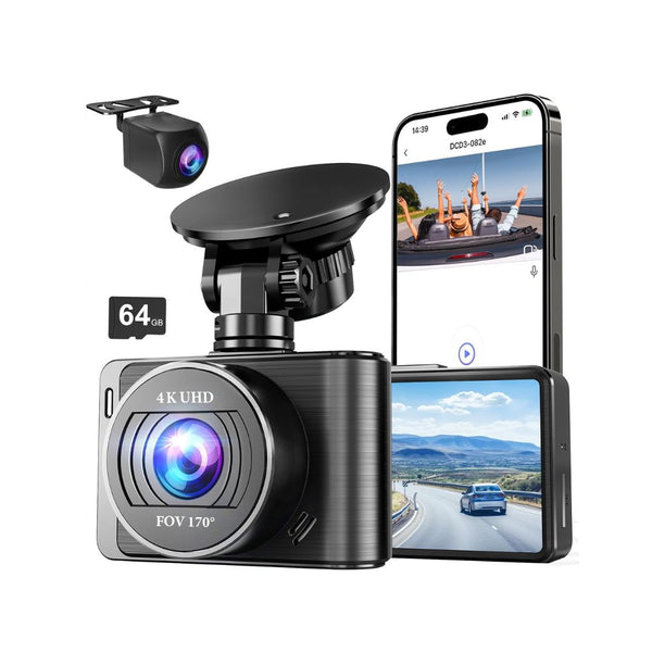4K/1080p Front & Rear Dash Camera
