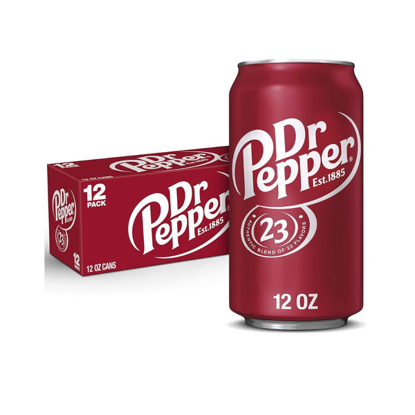 36-Pack Dr Pepper Soda, 12 fl oz cans