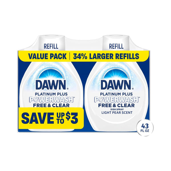 2-Pack Dawn Powerwash Spray Refill Dish Soap