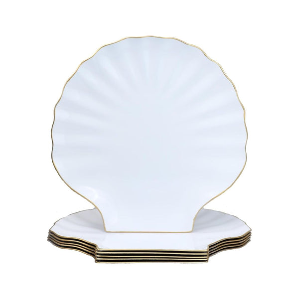 6-Piece Spsyrine White Charger Plates